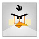 White Angry Bird Frameless icon